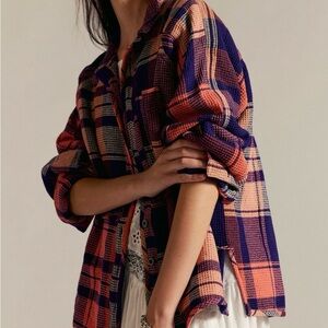 We The Free Cozy in Plaid Button Up